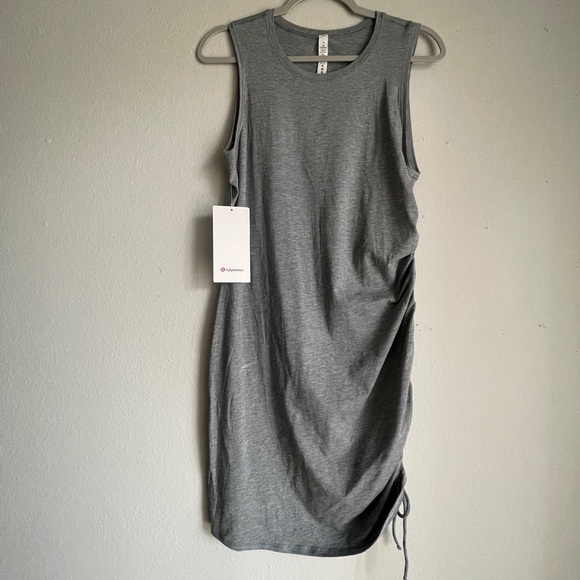 Lululemon Cinch It Dress Heathered Medium Grey - Picture 5 of 11